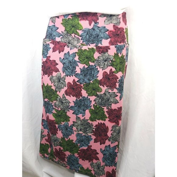 Lularoe floral print midi skirt size xs - Picture 1 of 4
